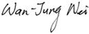 Handtekening Wan-Jung Wei