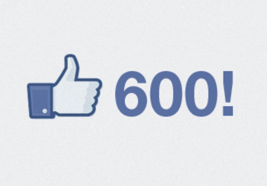 600 Facebook likes