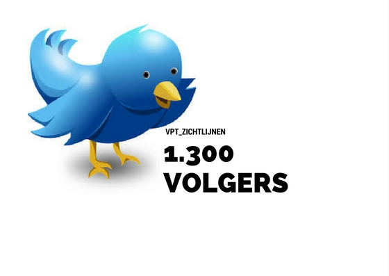 VPT 1.300 volgers op Twitter