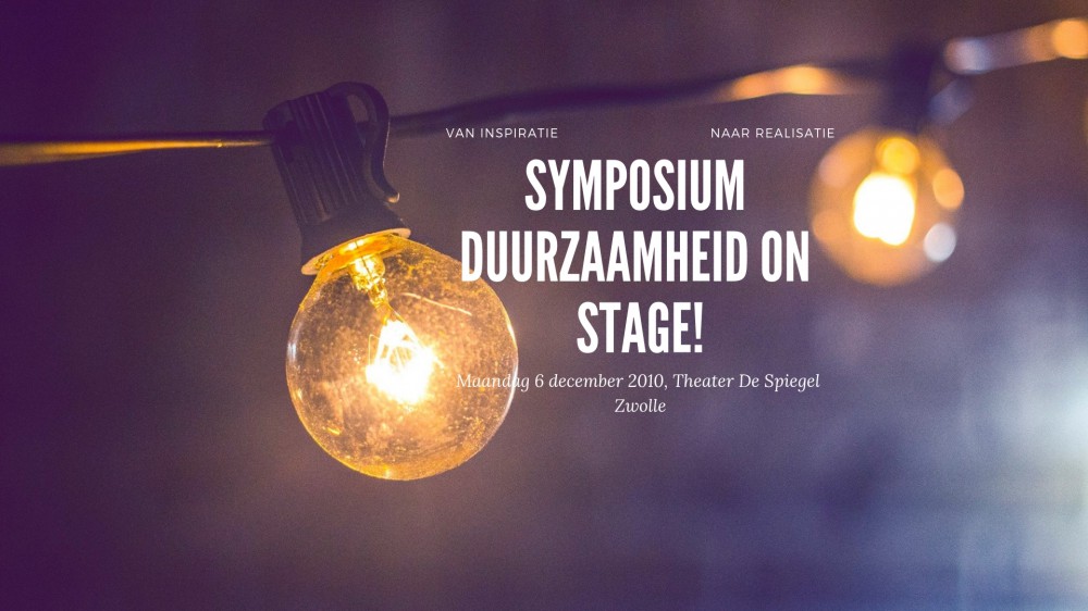 Symposium Duurzaamheid on stage